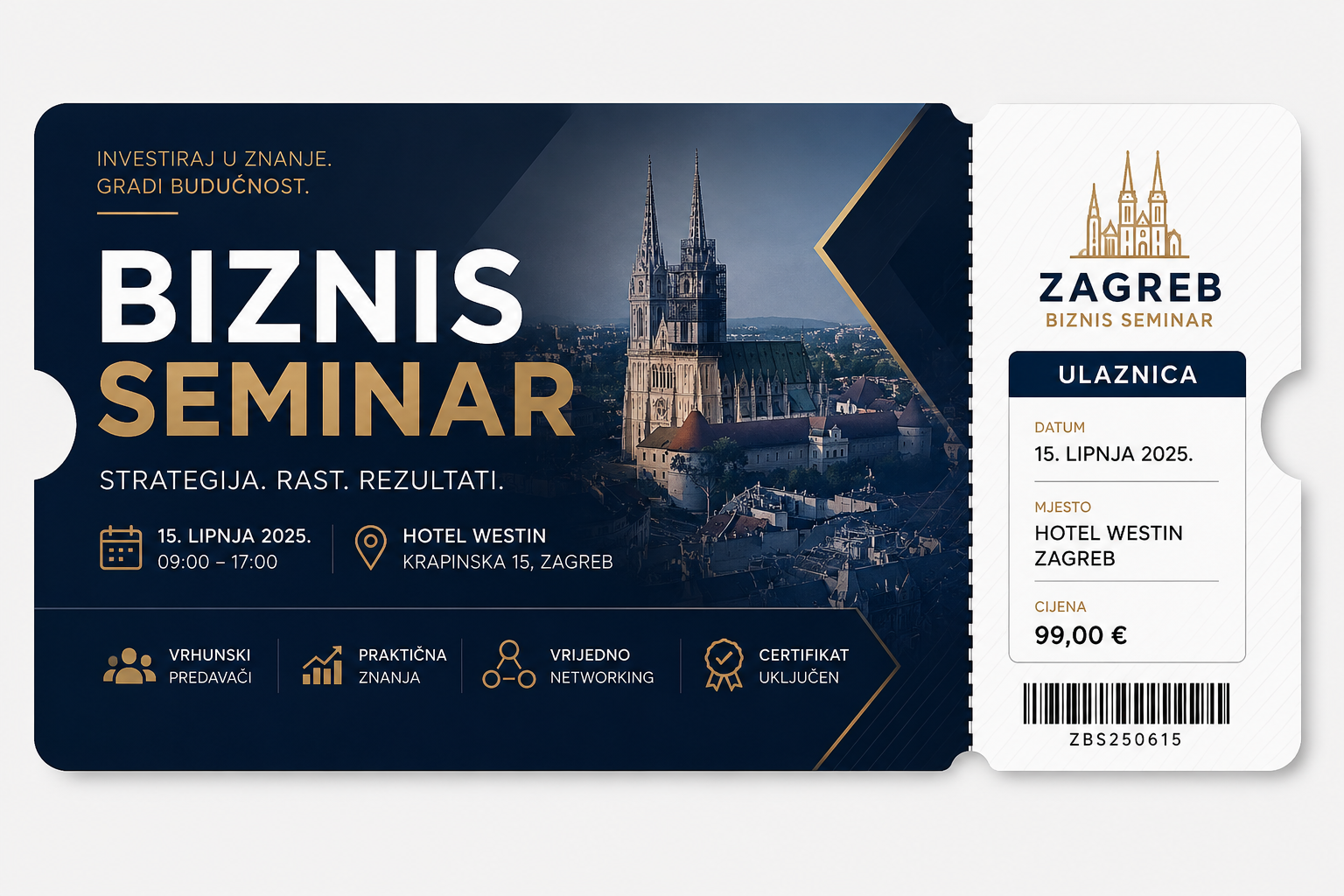 Biznis Seminar Zagreb — ulaznica